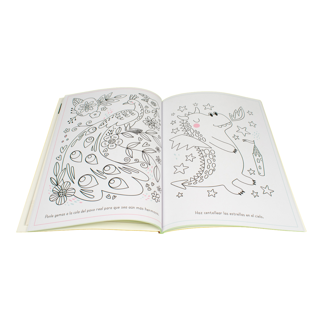 Destella y brilla el reino magico libro para colorear