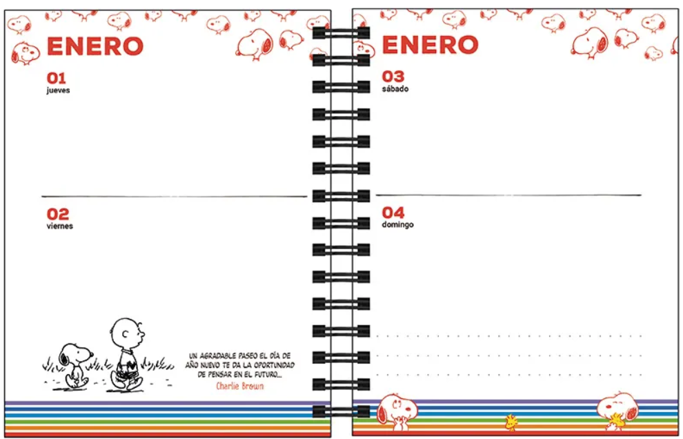 Agenda 2026 Snoopy Amarilla