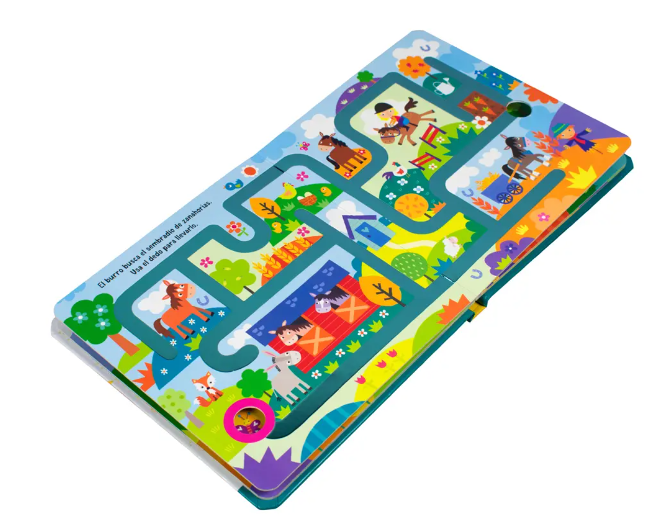 Sigue El Camino Por El Laberinto. Animales De La Granja