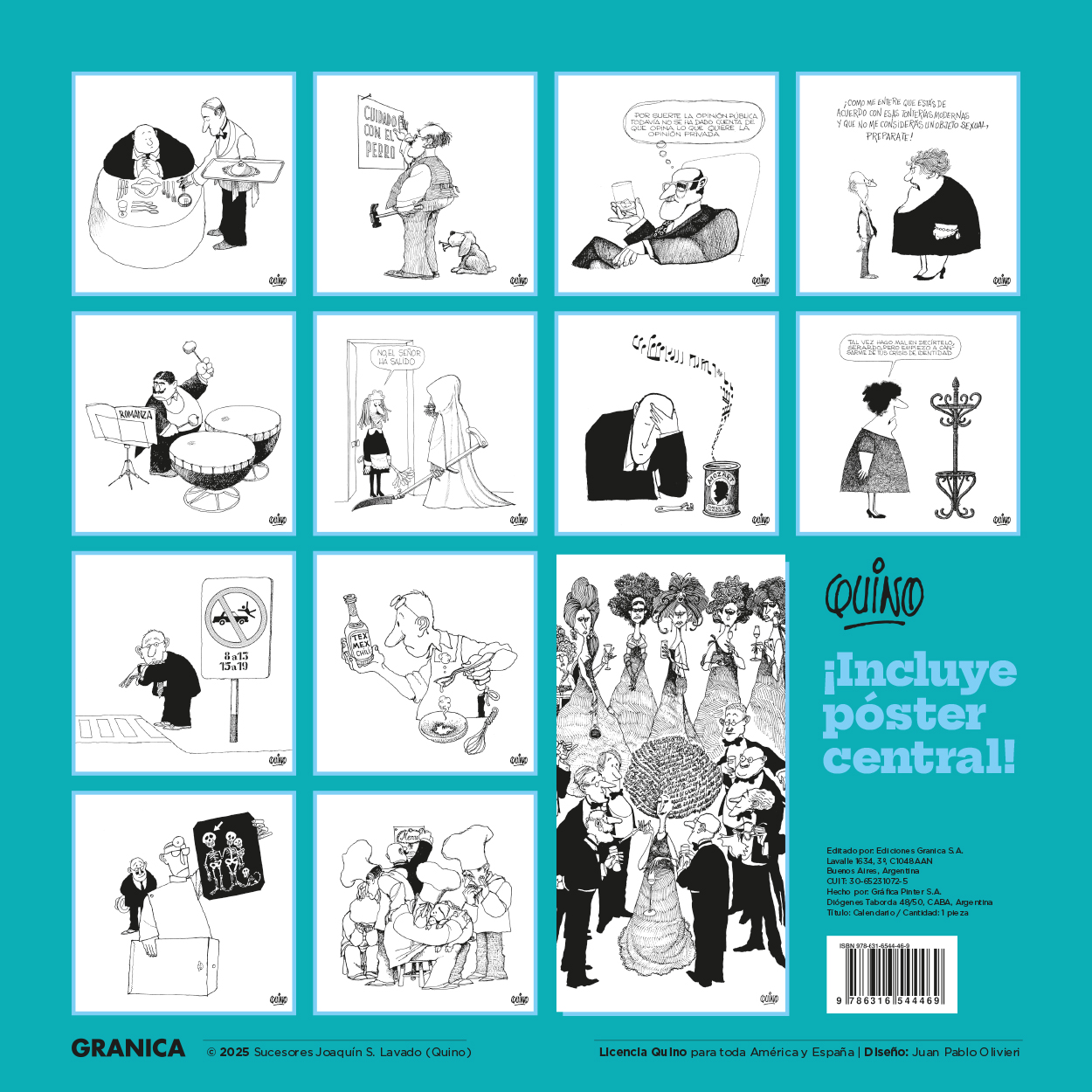 Quino 2025 Calendario de pared