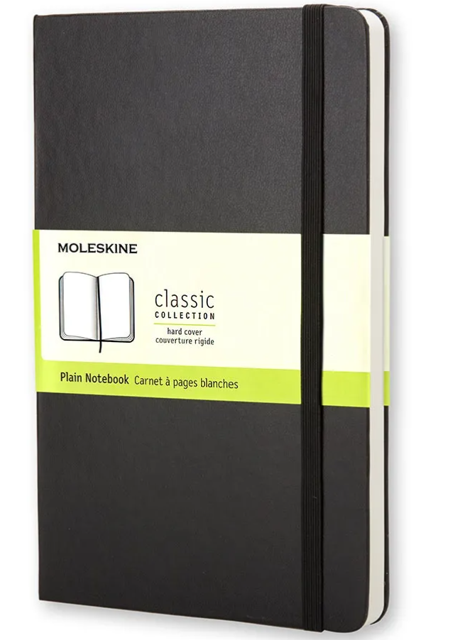 Moleskine Classic Notebook Plain Black Large