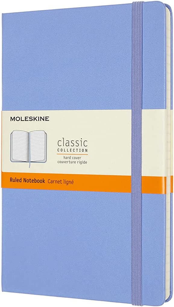 Moleskine Classic Ruled Hydrangea Blue Large