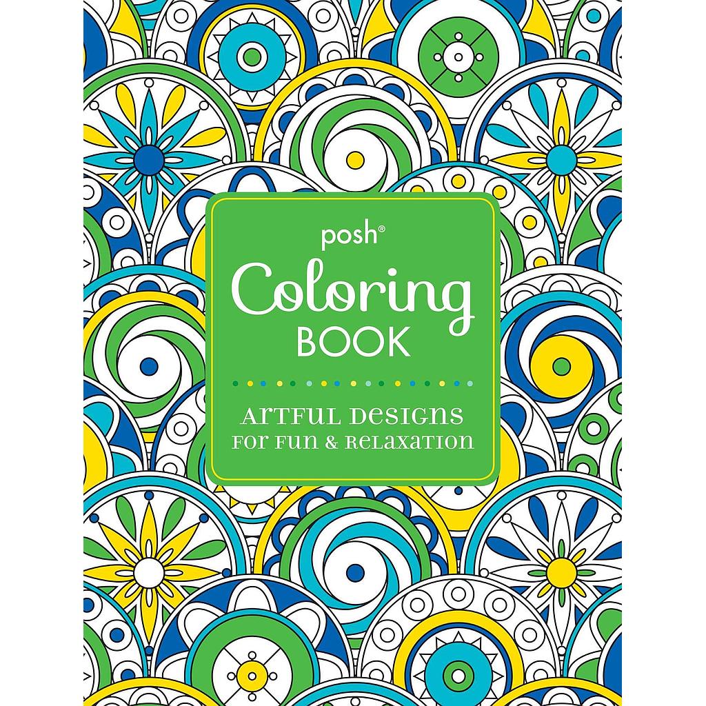 Posh coloring book artful designs