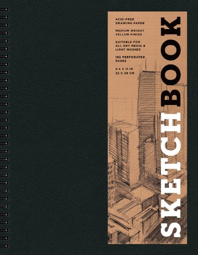 Sketchbook large spiral black