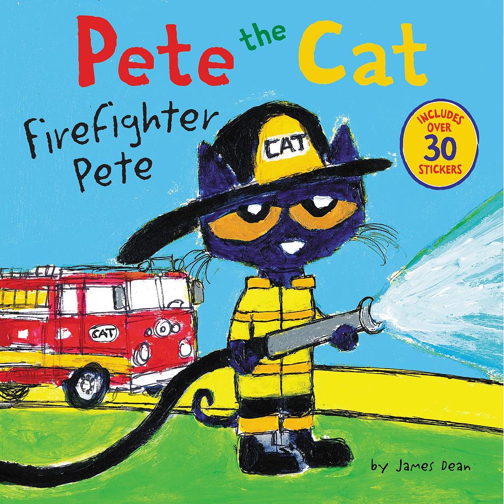 Pete the cat firefighter pete 30 stickers