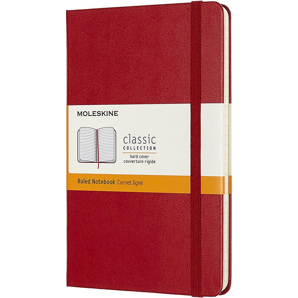 Moleskine Classic Notebook Ruled Red Medium