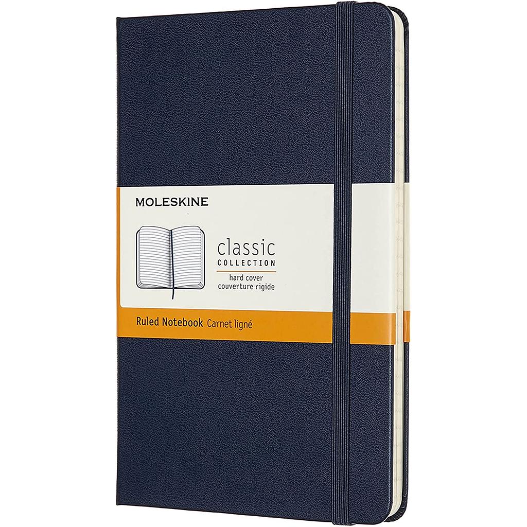 Moleskine Classic Notebook Ruled Blue Medium