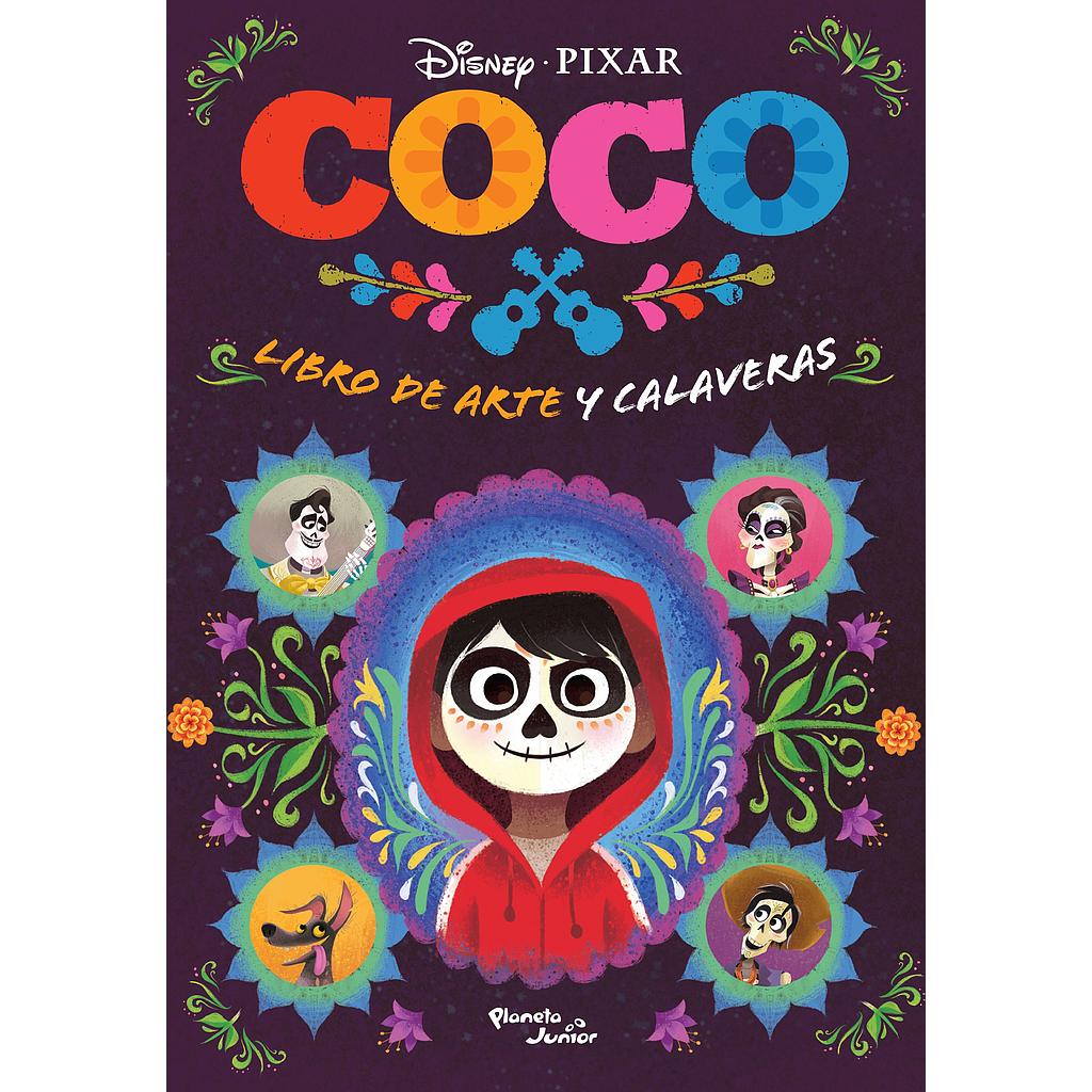 Coco libro de arte y calaveras