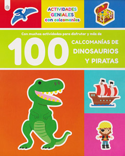 100 Calcomanias dinosaurios y piratas