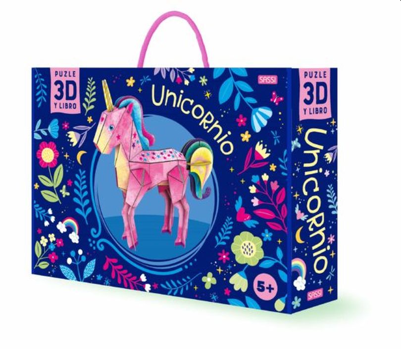 Unicornio 3D - libro y puzzle