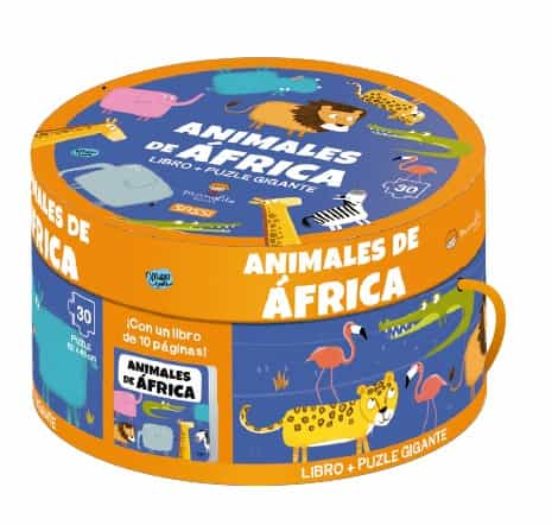Animales de africa - libro y puzzle