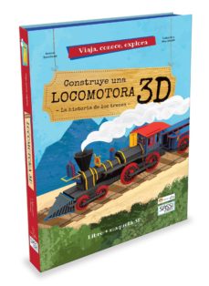 Construye una locomotora 3D - libro y puzzle