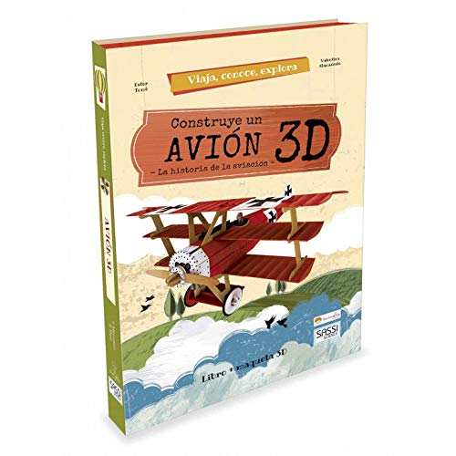 Construye el avion 3D - libro y puzzle
