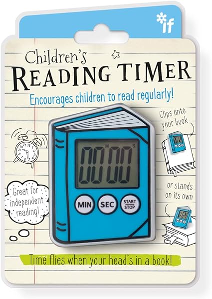 Bookmark Reading Timer - Blue