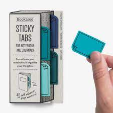 Bookmark Bookaroo Sticky Tabs Blues