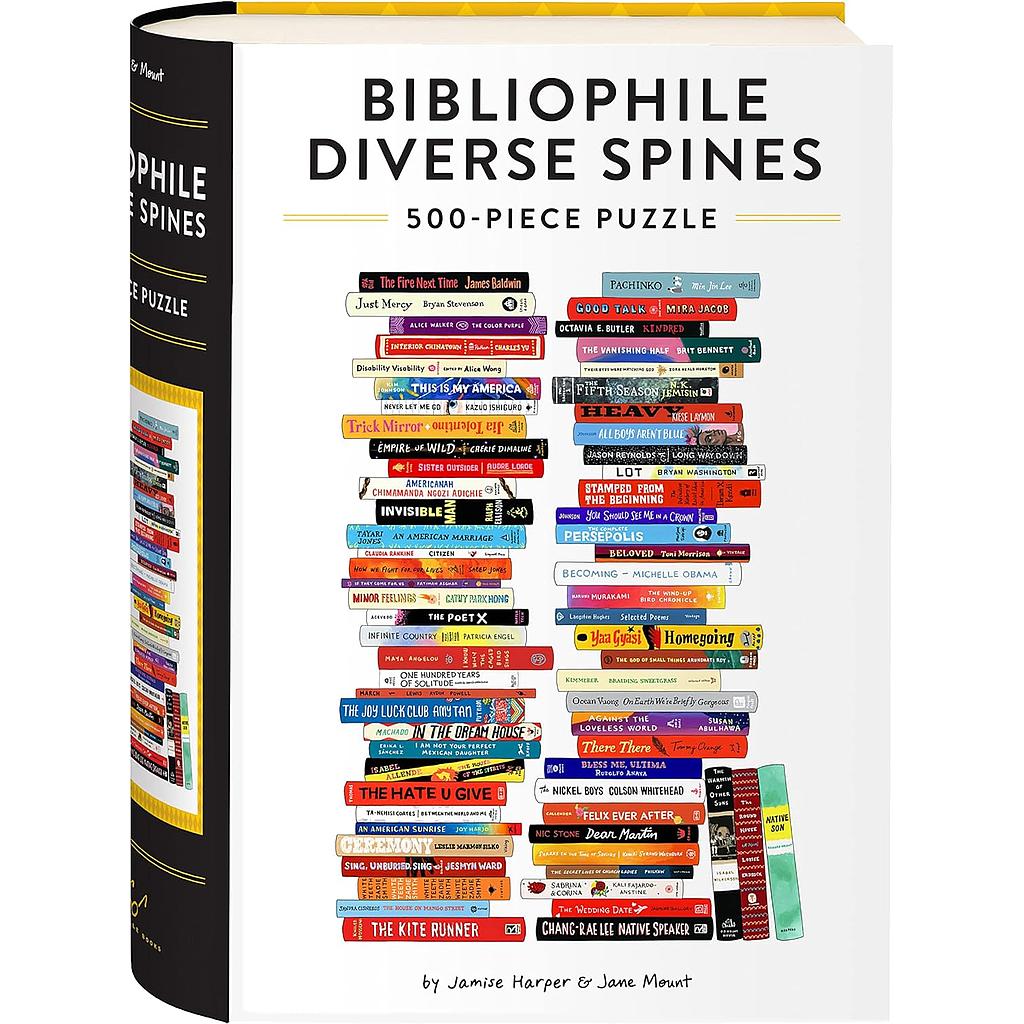 Puzzle 500-Piece Bibliophile Diverse Spines