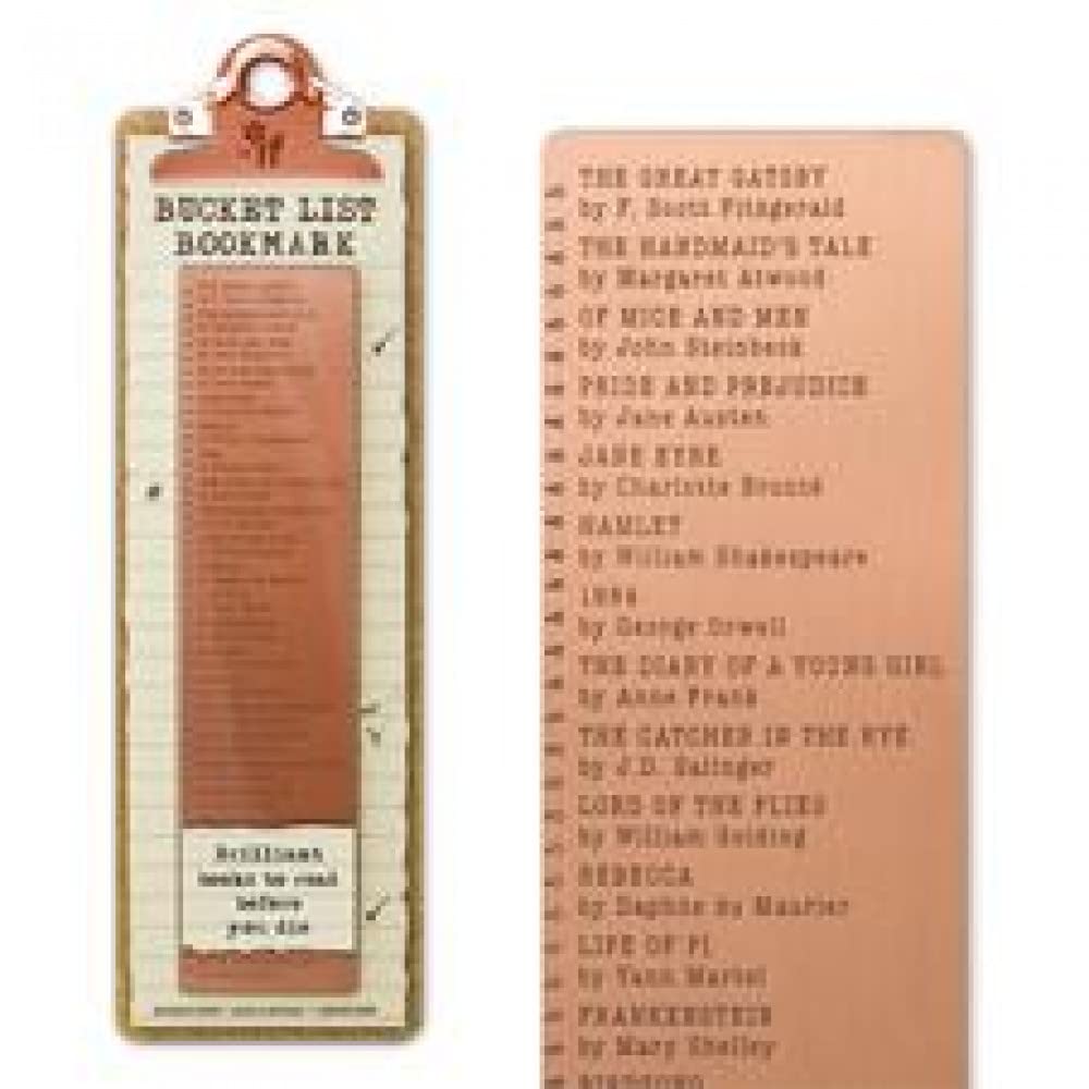 Bookmark Copper Bucket List 