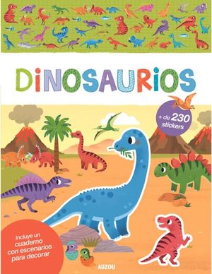 Dinosaurios, libro de stickers