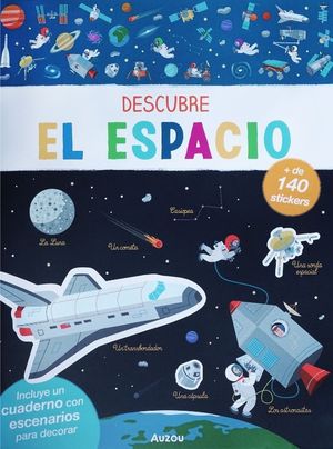Descubre el espacio, libro con stickers
