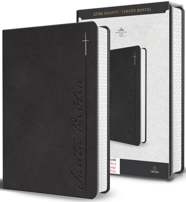 Biblia RVR 1960 Letra gigante, simil piel, gris