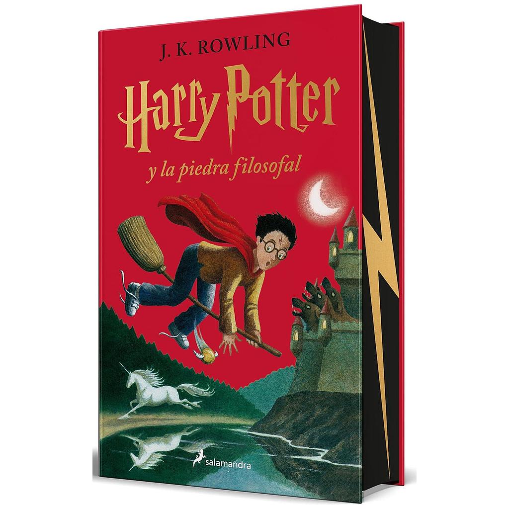 Harry Potter 1 y la piedra filosofal edición especial con cantos pintados