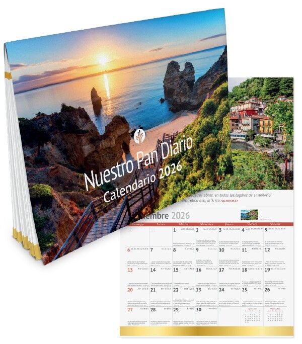 Calendario de Pared 2026 Paisaje Nuestro Pan Diario