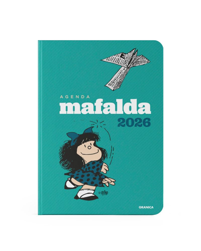 Agenda Mafalda 2026 Encuadernada Verde