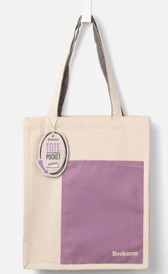 Bolso Bookaroo Aubergine &amp; Cream