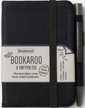 Bookaroo Notebook &amp; Pen Black