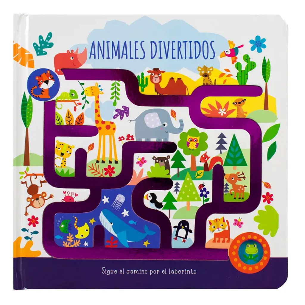 Sigue El Camino Por El Laberinto. Animales Divertidos