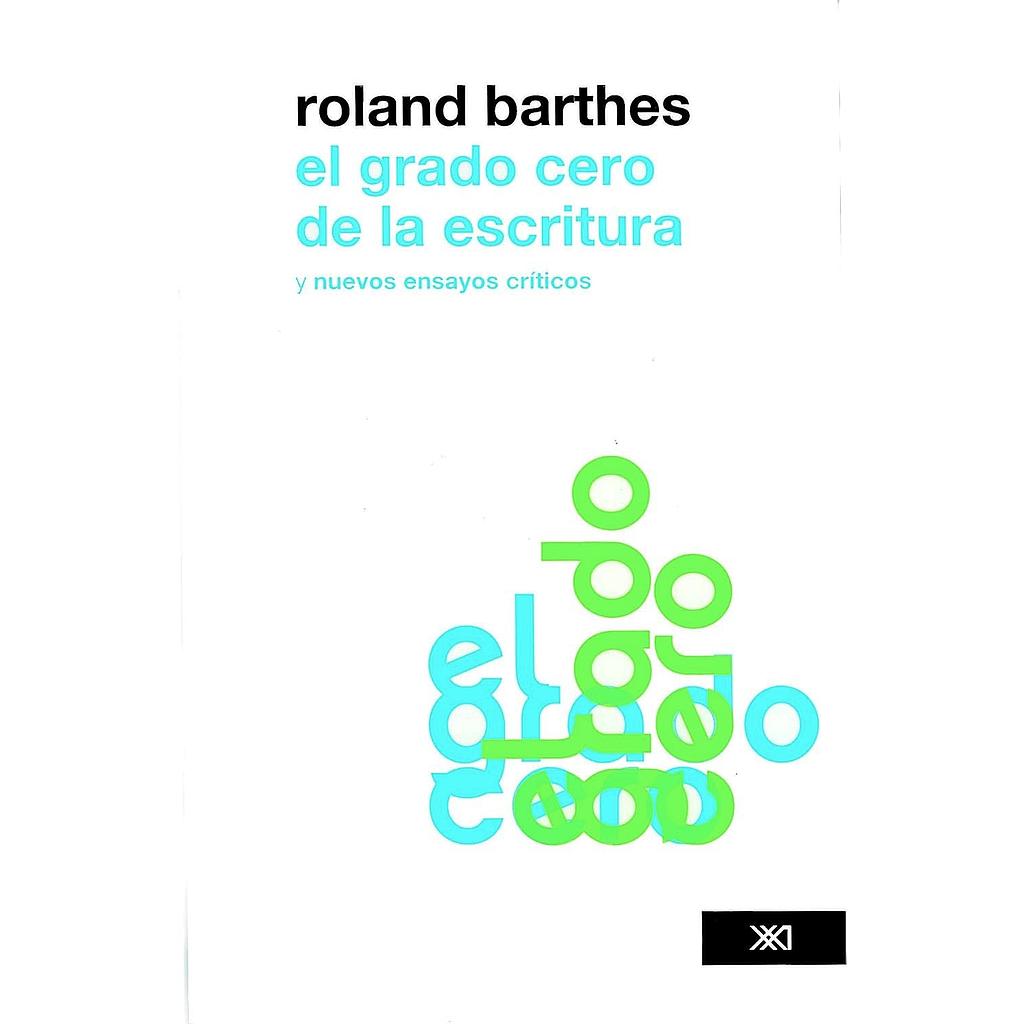 El grado cero de la escritura