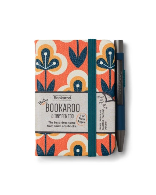 Bookaroo Notebook &amp; Pen Teal &amp; Orange