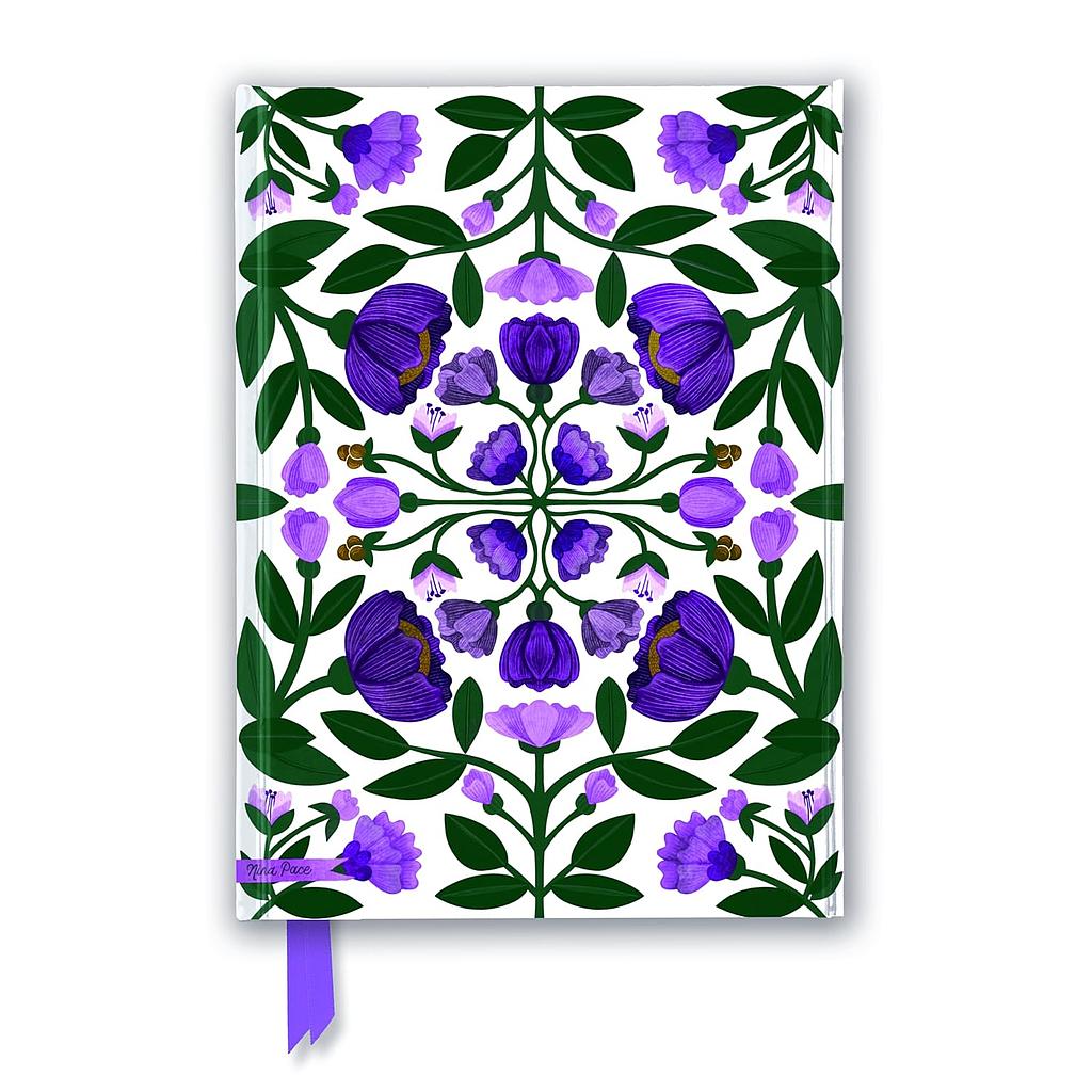 Journal Nina Pace Purple Flowers