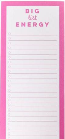 Libreta Big List Energy MP1428