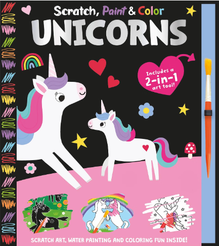 Scratch, Paint & Color Unicorns