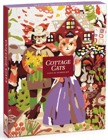 Cottage Cats Paint by Number Kit