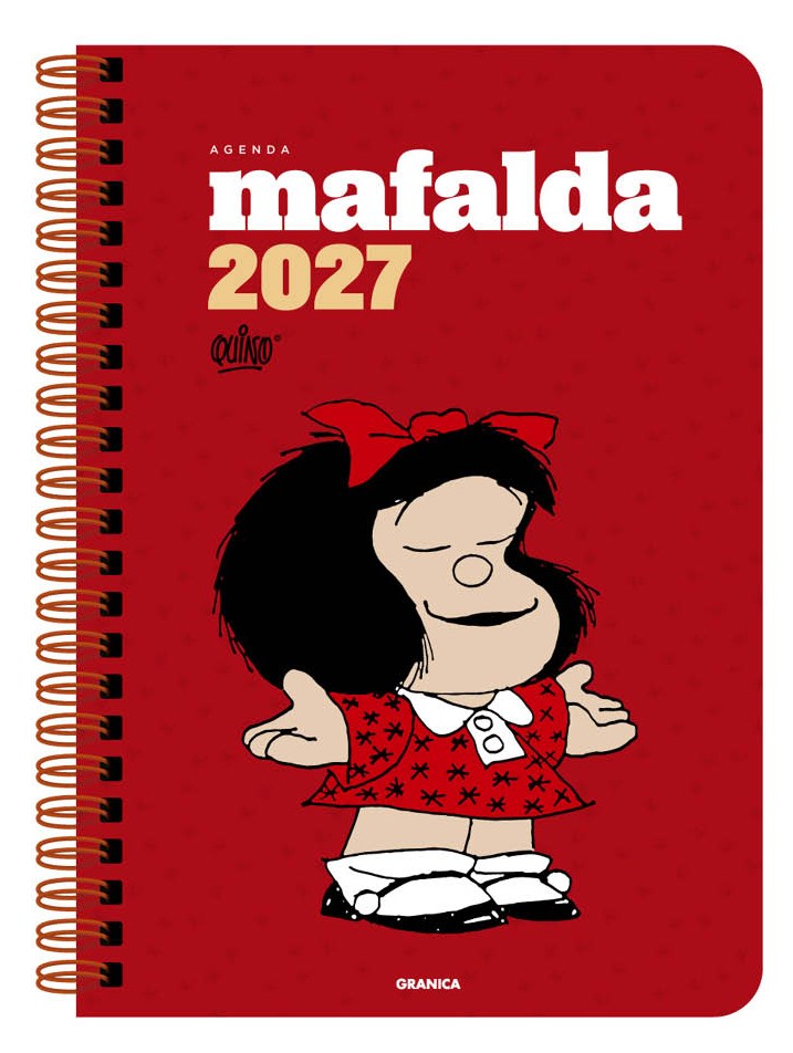 Agenda Mafalda 2027 Anillada Columnas Roja