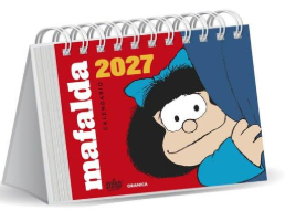 Mafalda 2027 Calendario de Escritorio Rojo