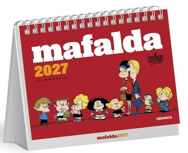 Mafalda 2027 Calendario Escritorio Mensual