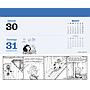 Mafalda 2026 Calendario de Escritorio Azul
