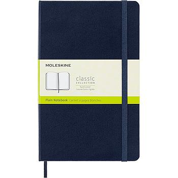 Moleskine Classic Notebook Plain Blue Large
