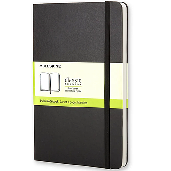 Moleskine Classic Notebook Plain Black Large