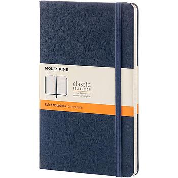 Moleskine Classic Notebook Ruled Blue Saphire Large