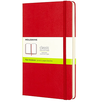 Moleskine Classic Notebook Plain Red Large