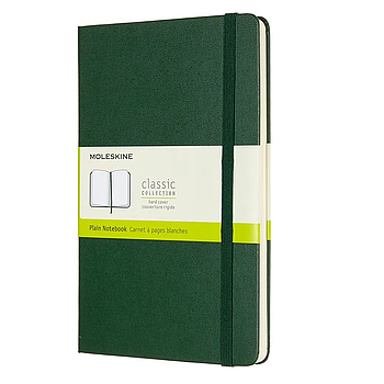 Moleskine Classic Notebook Plain Green Large