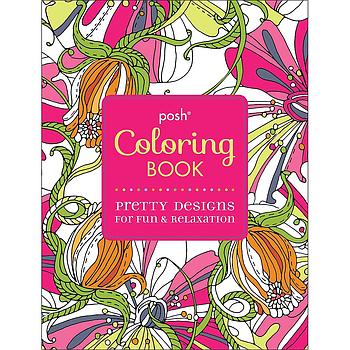 Posh coloring book pretty designs for fun