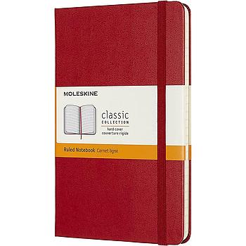 Moleskine Classic Notebook Ruled Red Medium