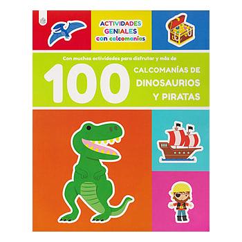 100 Calcomanias dinosaurios y piratas
