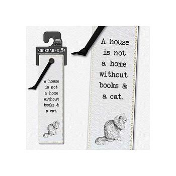 Bookmarks Books & a cat