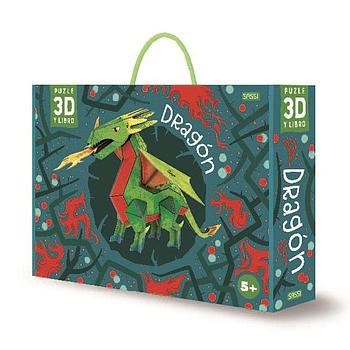 Dragon 3D - libro y puzzle